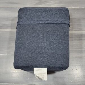 Threshold Full Sheet Set 4 Piece Heather Blue Jersey Knit Bedding Set